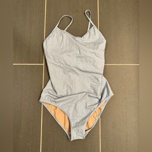 Kortni Jean Light Blue One-Piece Swimsuit